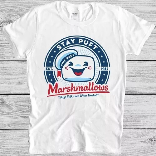 Stay Puff T Shirt Ghostbusters 80s Cult Film Marshmellow Cool Gift Tee M351