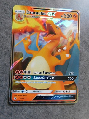 Carte Pokémon Dracaufeu GX 9/68 Neuf SL11.5 Destinées Occultes FR NEUF