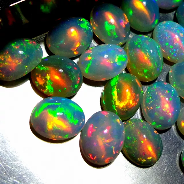 4x6 5x7 6x8 7x9 8x10 9x11 10x12 10x14 MM Natürlich AAAA Flashy Äthiopische Opal