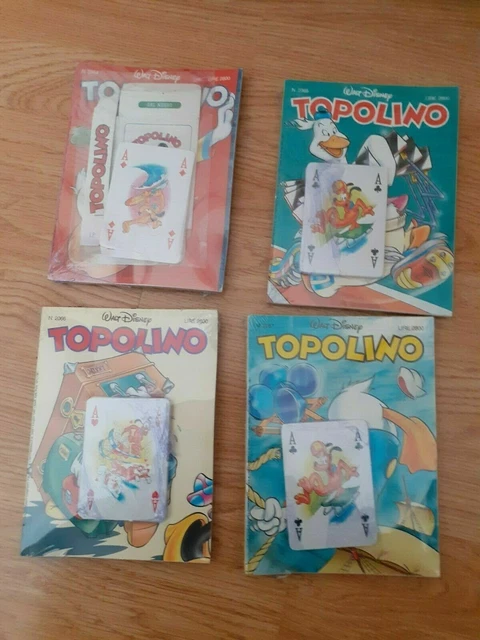 Topolino N 2064 65 66 67  Con Mazzo Carte Topolino