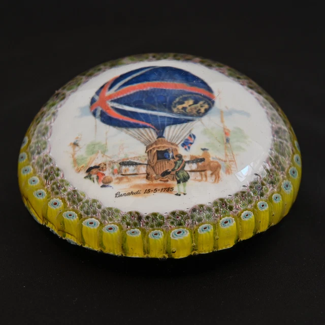 Boule presse-papiers - Sulfure cristal MURANO - Montgolfière