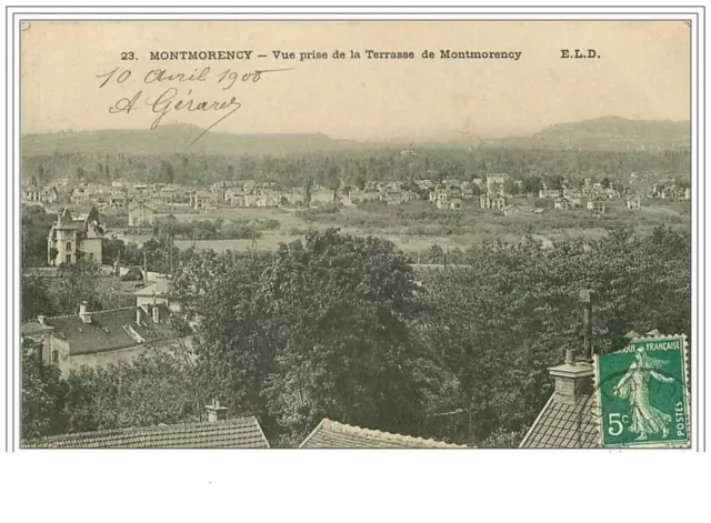 95.Montmorency.vue Prise De La Terrasse De Montmorency