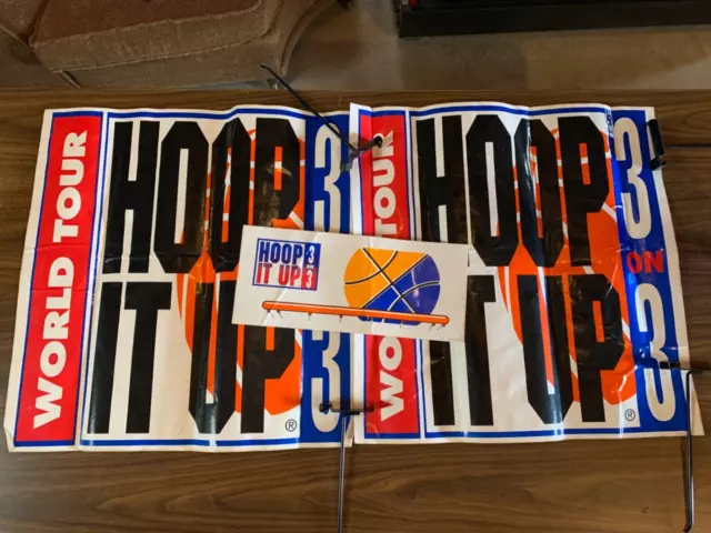 Hoop It Up Arcade Art Lot. 3 Piece Lot. New Old Stock.