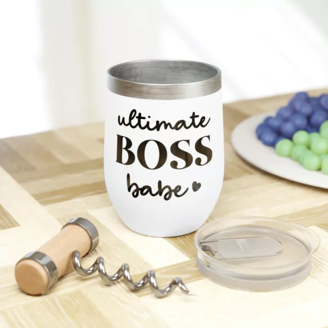 Ultimate Boss Babe Chill Wine Tumbler, Perfect Gift for Her