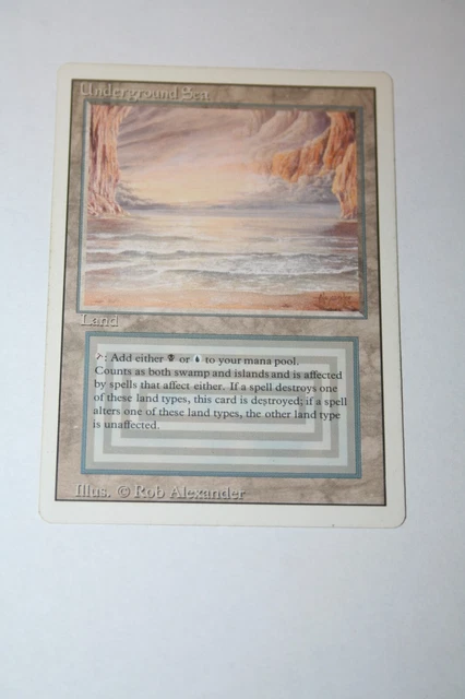 偽物注意　MTG Underground Sea 英語　リバイズド 偽物注意 MTG Underground Sea 英語 リバイズド