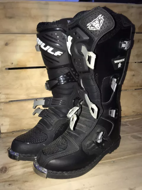 Wulfsport Track Star Adult Motocross Boots Off Road ATV Dirt Bike Wulf All Sizes