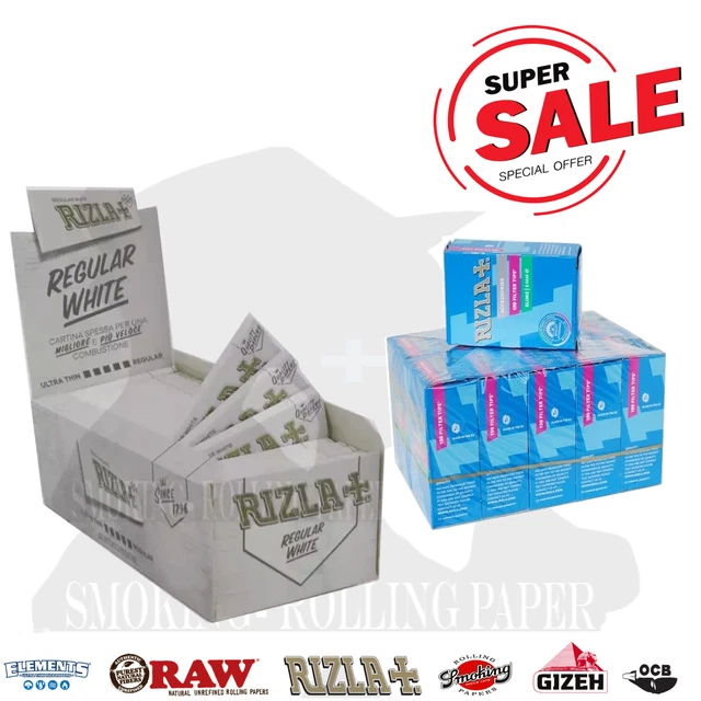 CARTINE RIZLA BIANCHE Corte Regular + Filtri Rizla Slim 6mm EUR 45,00 ...