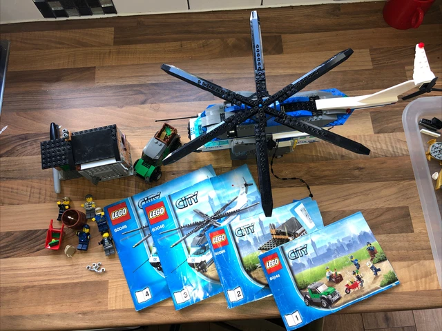 LEGO CITY HELICOPTER Surveillance 60046 Instructions Minifigs Accessories 13.40 PicClick UK