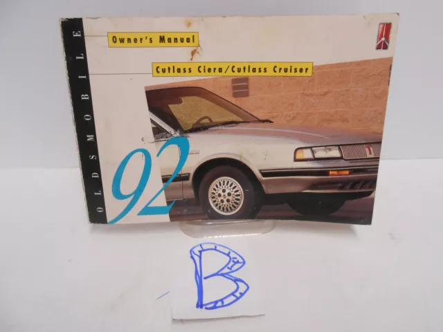 92 1992 Oldsmobile Cutlass Ciera/Cutlass Cruiser owners manual # 22569495