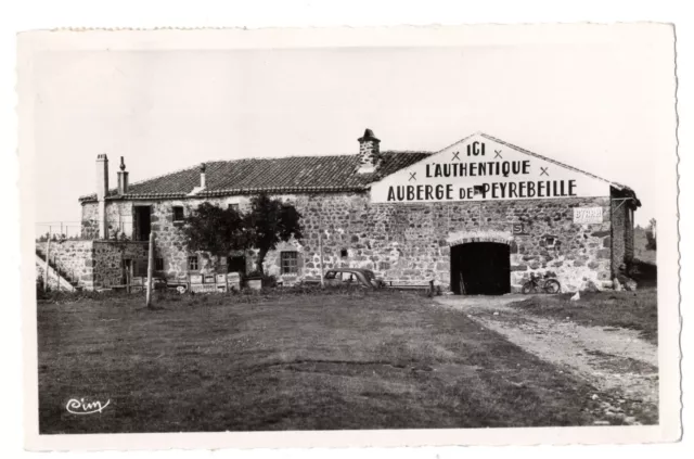 C.P SM - L'Auberge de PEYREBEILLE - Véritable Photo (voir dos) C. en 1957-TBE