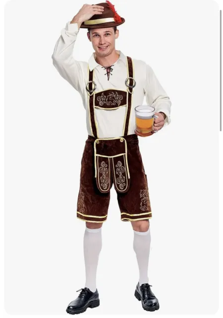 Spooktacular Creations Men's German Bavarian Oktoberfest Costume Set Missing hat