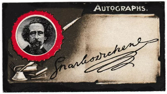 Taddy & Co - 'Autographs'  #9 Charles Dickens (c1910)