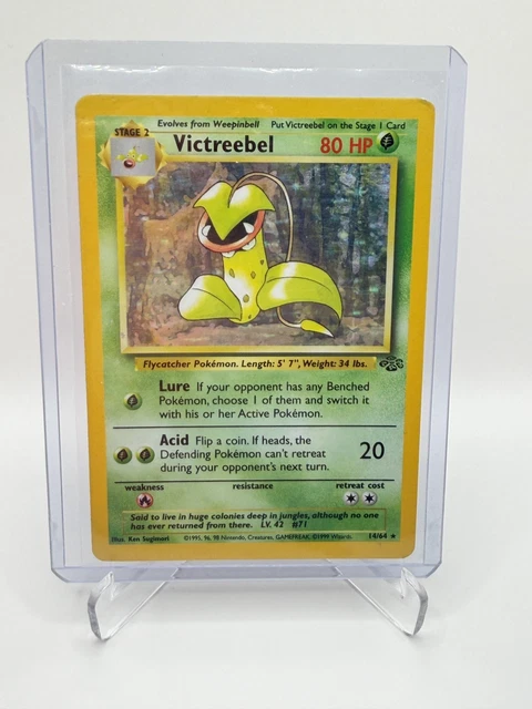 1995 victreebel pokemon card value 1999 Jungle #14/64 1st Edition Holo Price Guide Holo Rare Retreat cost Erika's Victreebel - ME: Ascended