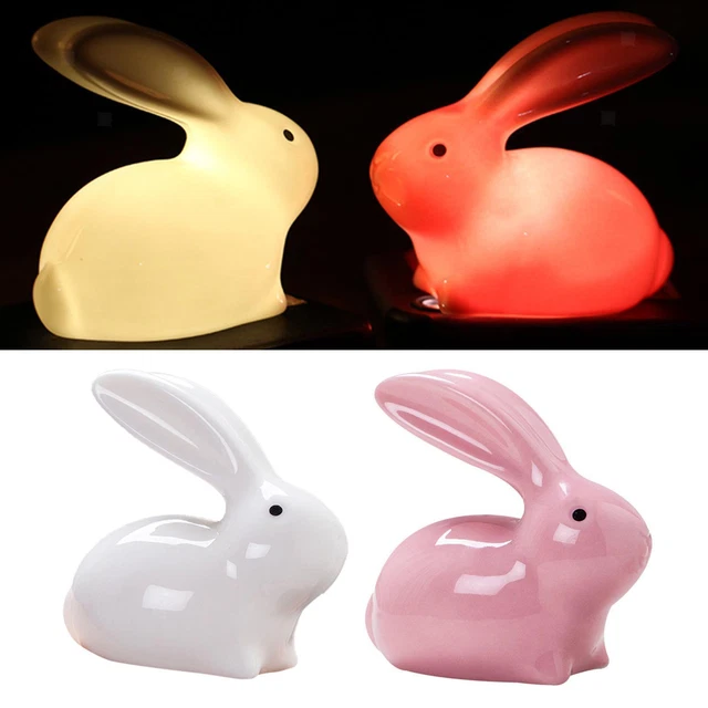 Figurine de lapin en céramique moderne artisanat de statues d'animaux pour