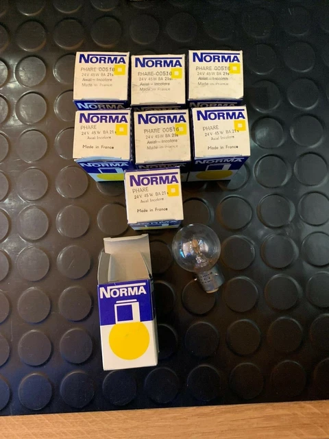 Ampoule NORMA 6V 45W BA21s Incolore - Modèle 1202, Occasion Bon état