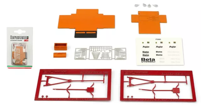 Brumm F095 Werkzeugschrank F1 Grube Garage Diorama Zubehör Set - Maßstab 1/43