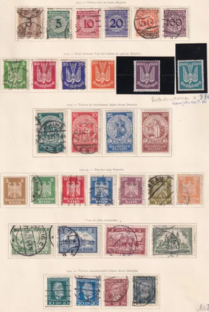 German Reich 1923 Collection of 31  stamps / HIGH VALUE!