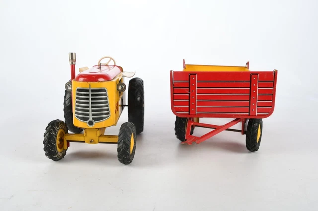 JOUET ANCIEN TÔLE remorque agricole CIJ tracteur Joustra JRD vintage