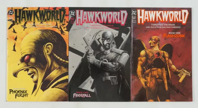 Hawkworld #1-3 VF/NM complete series Tim Truman Hawkman DC Comics set 1989 2