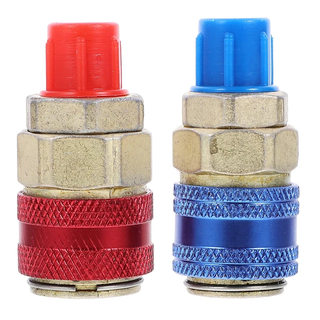 2 Pcs Kupplungsstecker Adapter Für Klimaanlage Füllschlauch Verbinder