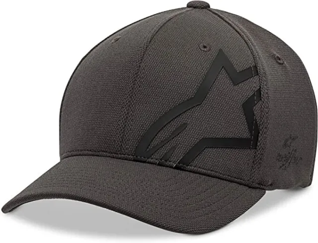 Alpinestars Men's Corp Shift Sonic Tech Hat Baseball Cap- Charcoal / Grey L/XL