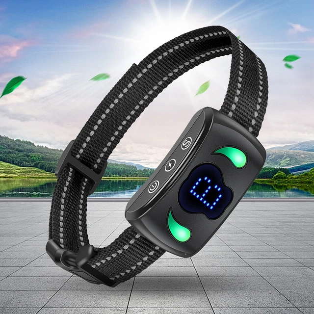 Pantalla LED recargable compacta anti-ladridos para perros pequeños/medianos/grandes