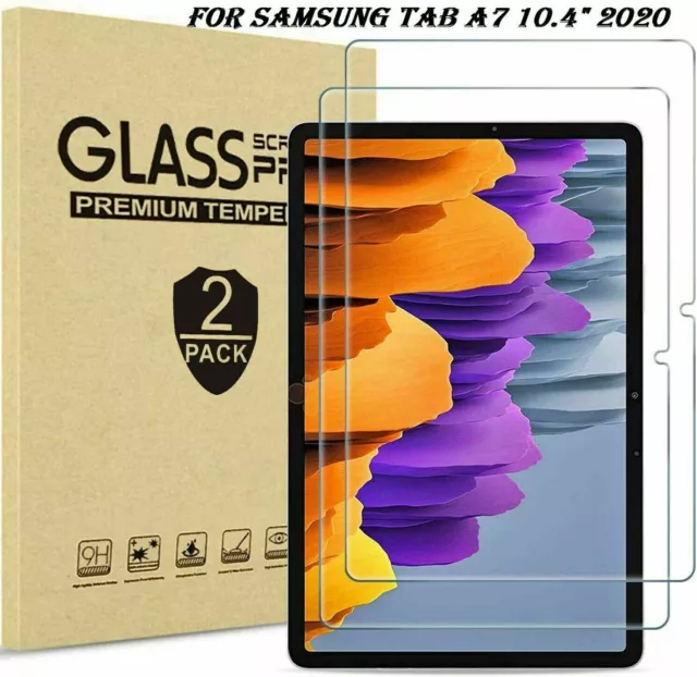 2x Samsung Galaxy Tab A7 10.4 (2020) Tempered Glass Screen Protector T500/T505