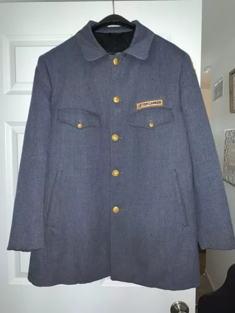USPS 1960S ERA Letter Carrier Uniform Jacket Mens GREAT CONDITION ...