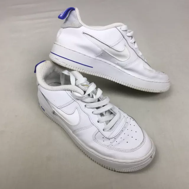 Nike Air Force 1 Low 07 LV8 White Racer Blue (GS) Kids' - DD3227-100 - US