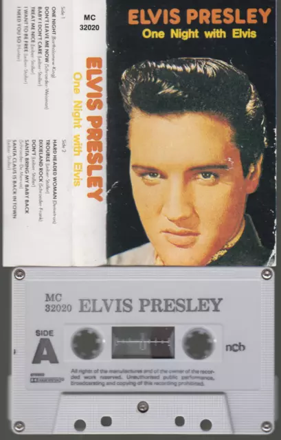 K 7 Audio (Tape)  Elvis Presley  *One Night With Elvis*