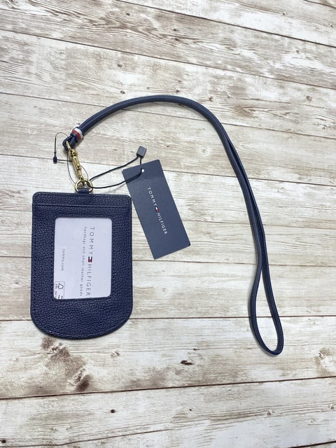 tommy hilfiger card holder navy blue