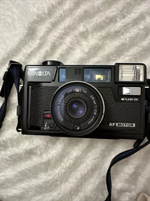 Minolta HI-MATIC AF2 Point & Shoot 35mm Film Camera FILM Auto Focus 38mm 1:2.8