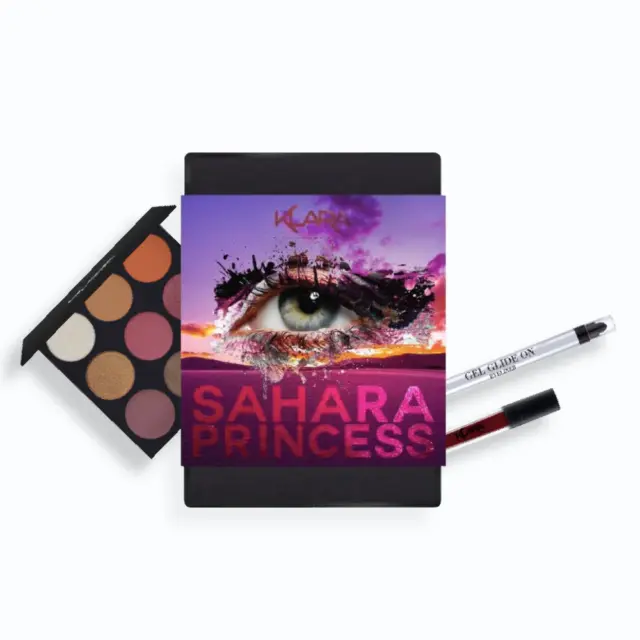 Makeup Kit Pack of 3 Eyeshadow Palette Eyeliner Matte Lipstick Makeup Gift Set A