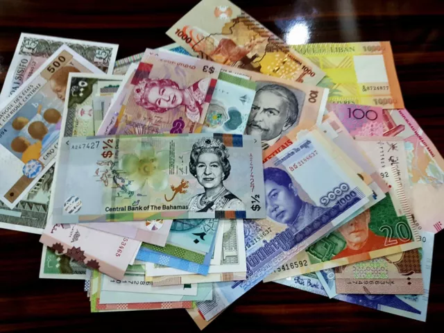 Mini Collection World Banknote Lot---  90 ---Pcs.---Different Banknotes All Unc