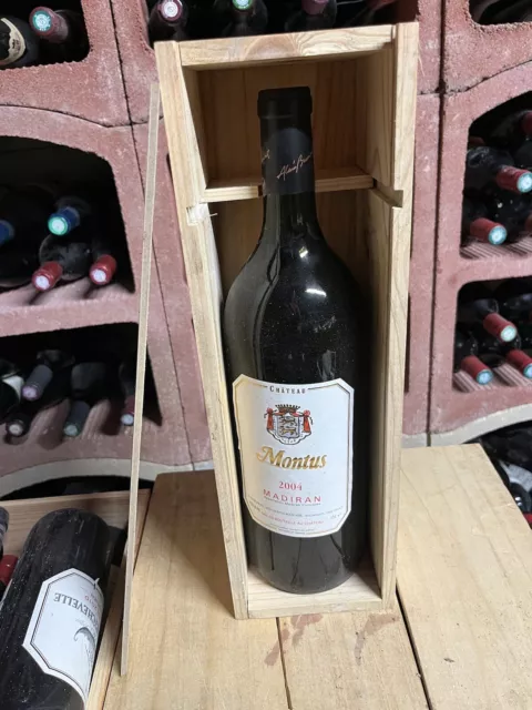 1 Magnum 1,5L Madiran Chateau MONTUS 2004 Avec Caisse En Bois RVF90