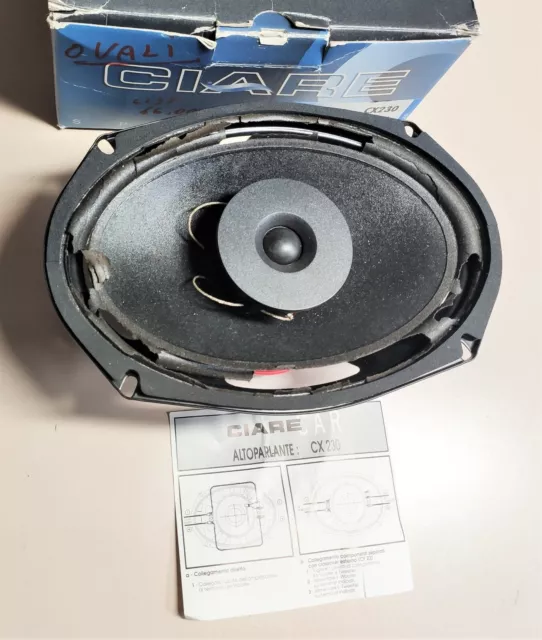 Altoparlante Woofer Ovale Ciare 180W Cx230 Speakers Cassa Audio Universale Auto