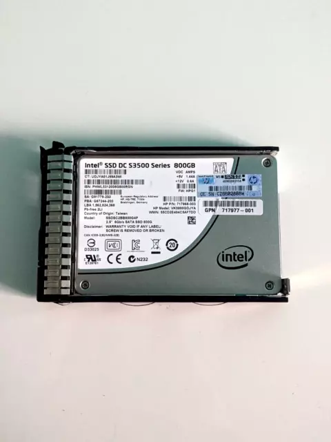 Hp 800Gb 6G Sata 2.5'' Sff Ve Sc Ssd - 718139-001 717973-B21