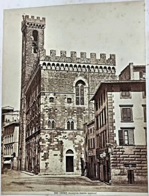 Foto Originale Brogi Palazzo Del Podesta' ( Bargello)