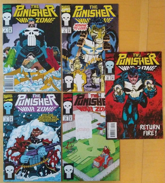 The Punisher War Zone Vol.1 #3, 5, 11, 13, 21 (5 Lot) Marvel 1992/93 Comic Books