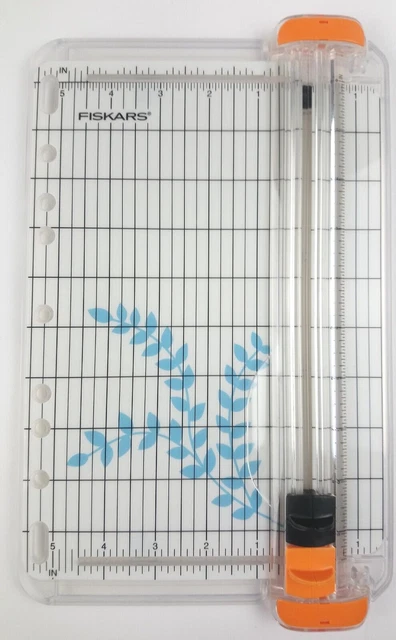 Fiskars 9" Sure Cut Paper Trimmer One Cutting and One Scoring TripleTrack Blades