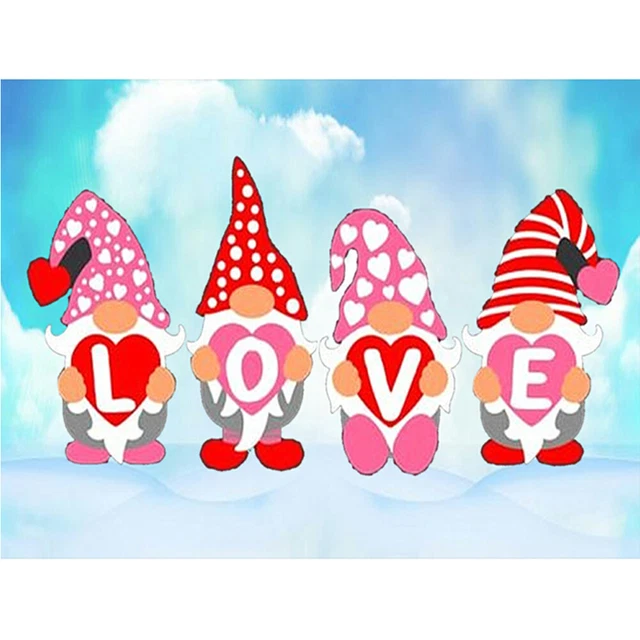 50x40cm Paint By Numbers Gnome Oil for Adults Children Room Home Wall Decor Gift