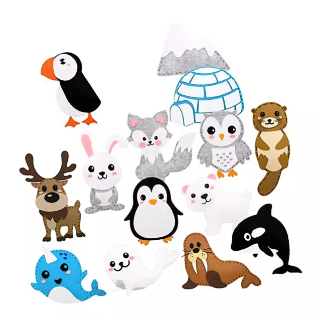 Polar Animals Sewing Kit Creative Projects Kids Craft and Sew Set Craft Kit