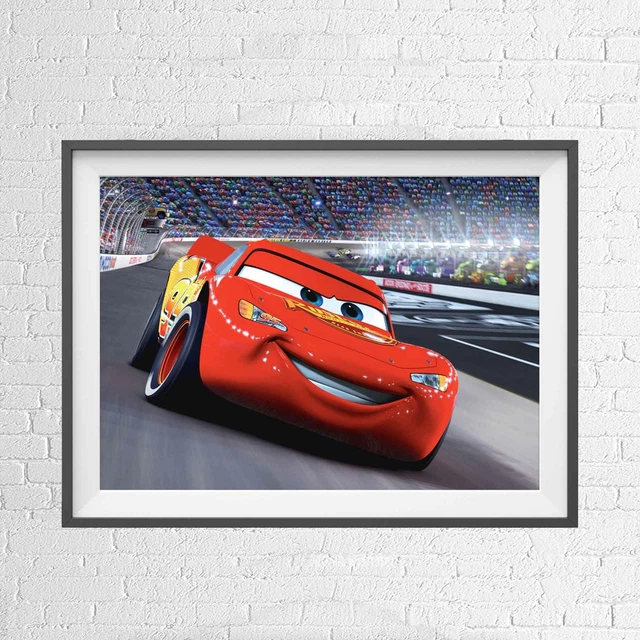 DISNEY CARS LIGHTNING MCQUEEN ANIMATION POSTER PICTURE PRINT Sizes A5 ...