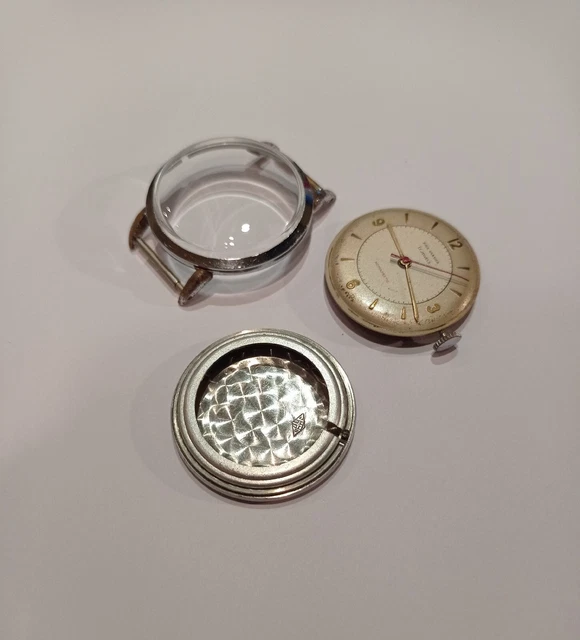 Montre Mécanique 'Marine' - Boîtier Acier Inoxydable, Cadran Beige, Occasion