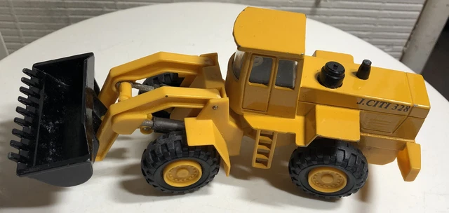 Tractopelle métal jaune J.CITI 328
