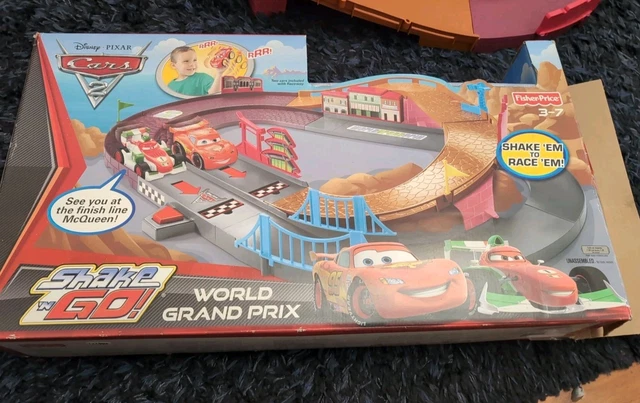 DISNEY PIXAR CARS 2 World Grand Prix Set Original Box 99% Complete