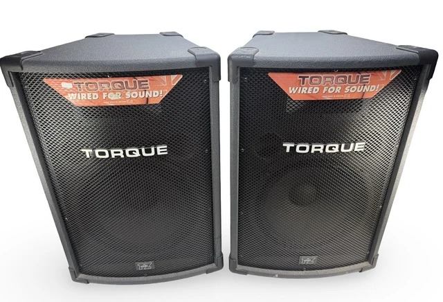 PAIR TORQUE TZ1512 passive PA monitor speakers £150.00 - PicClick UK