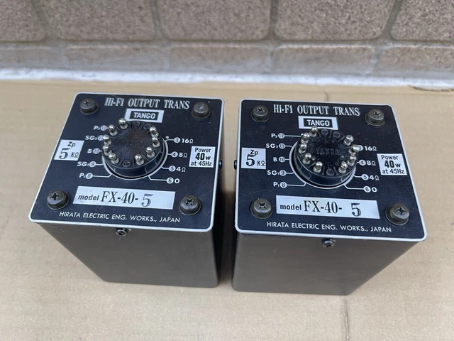 TANGO FX-40-5 OUTPUT Transformer Pair Tested Set from Japan Works