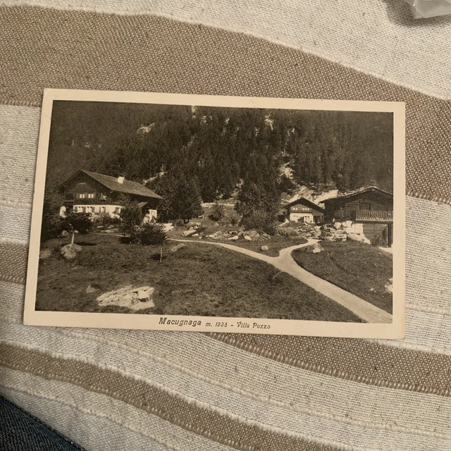MACUGNAGA - VILLA POZZO viaggiata 1932 Alagna Valsesia MACUGNAGA - VILLA POZZO viaggiata 1932 Alagna Valsesia