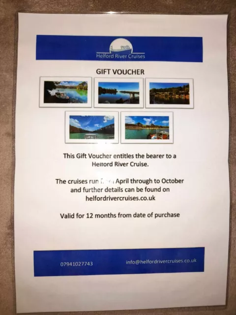 Great Christmas Gift Voucher! - Helford River Cruises, Cornwall - Value £60